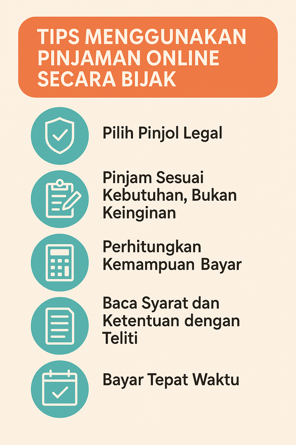 infografis manfaat pinjaman online